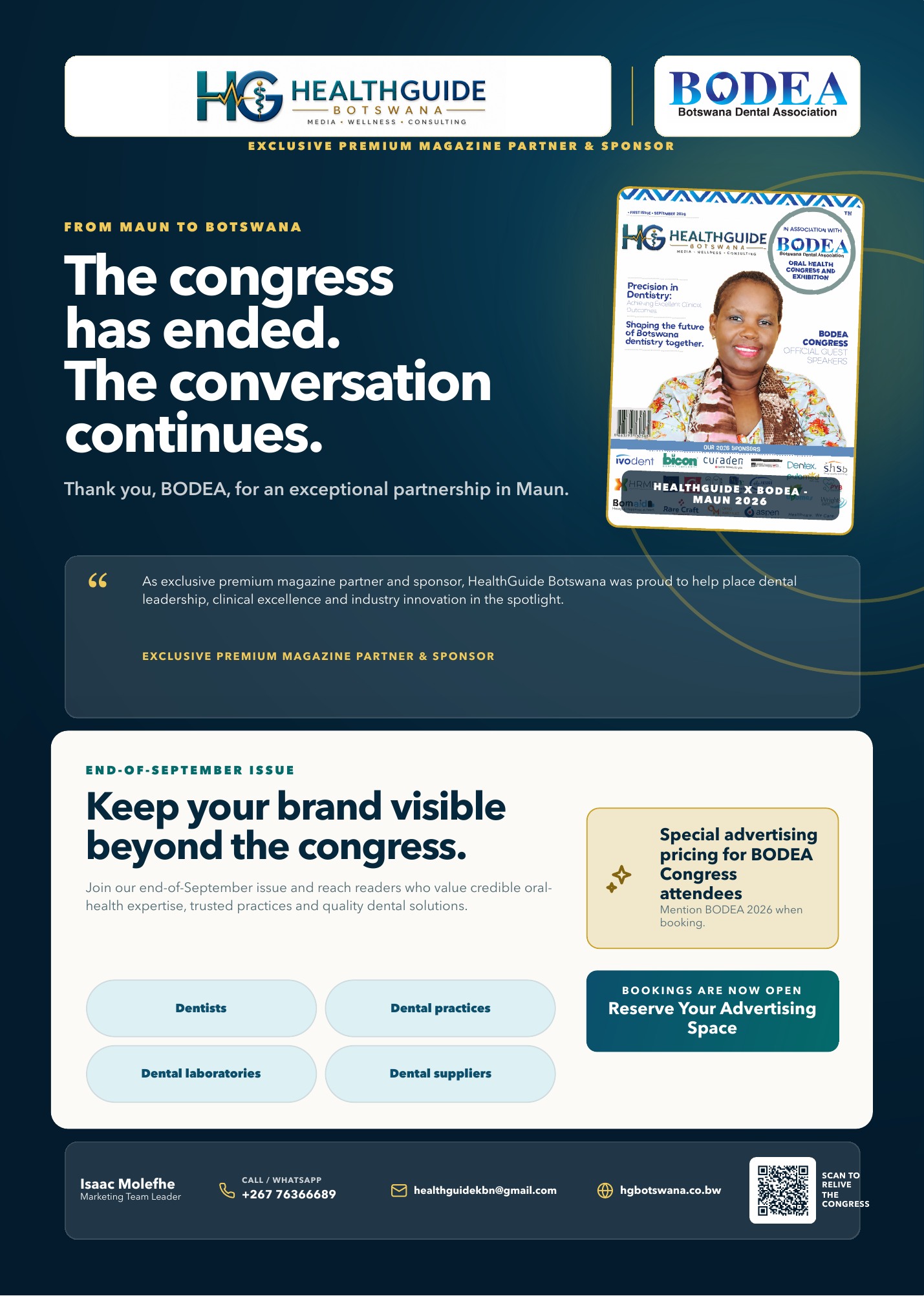 Page 1: Cover — From Maun to Botswana